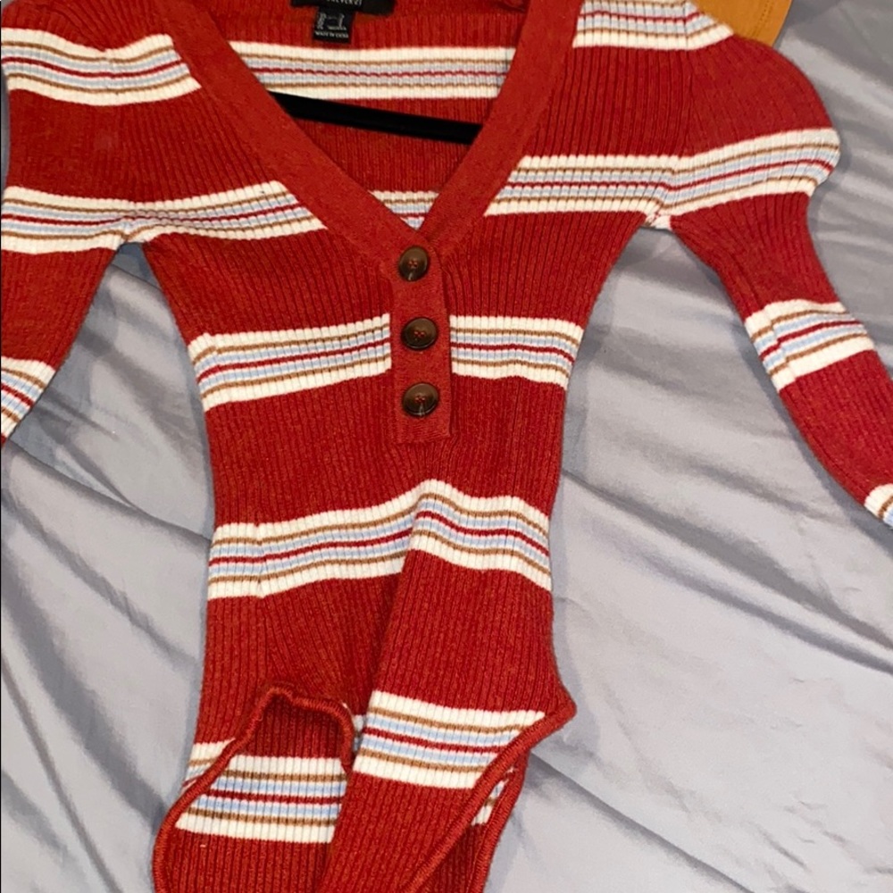 Button down body suit
